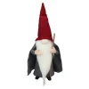 Northlight Fantasy & Sci Fi>18" Gray And Red Standing Big Nose Gnome Holding A Stick