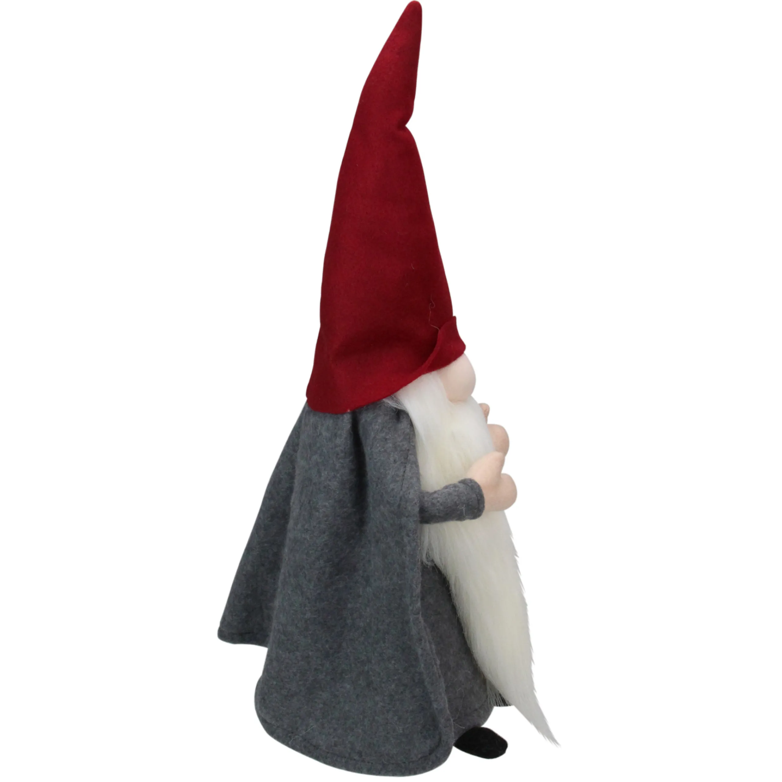 Northlight Fantasy & Sci Fi>18" Gray And Red Standing Big Nose Gnome Holding A Stick