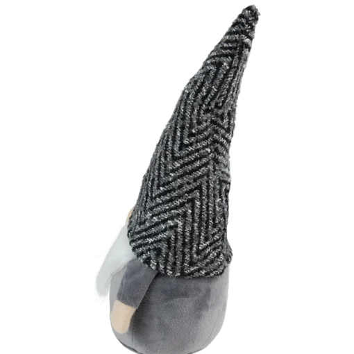 Gnomes*Northlight 12" Gray And White Standing Gnome Tabletop Christmas Decoration