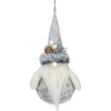 Northlight Santa Claus>7.75" Gray Nordic Santa Claus Gnome Christmas Ornament