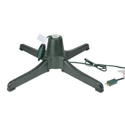 Artificial Tree Stands*Northlight 24" Green 360 Degree Rotating Christmas Tree Stand For 7.5' Artificial Trees