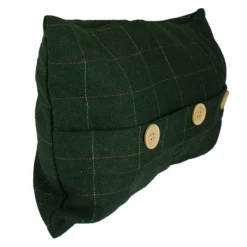 Pillows & Throws*Northlight 20" Green And Beige Rectangular Velvet Throw Pillow With Buttons