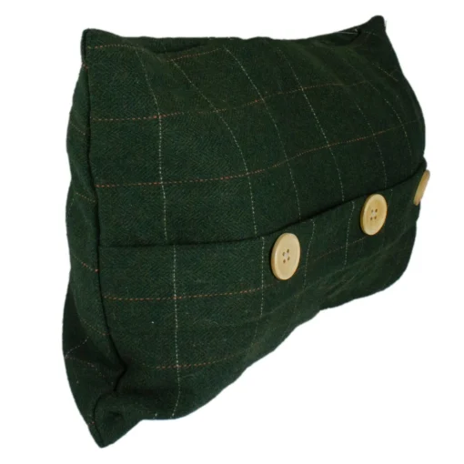 Pillows & Throws*Northlight 20" Green And Beige Rectangular Velvet Throw Pillow With Buttons