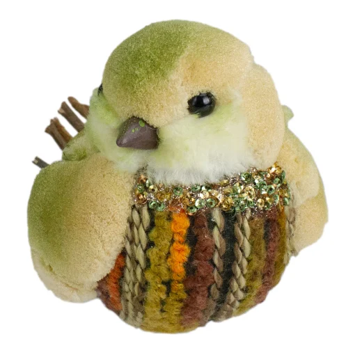 Northlight 8.5" Green And Brown Autumn Harvest Twig Bird
