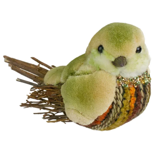 Northlight 8.5" Green And Brown Autumn Harvest Twig Bird