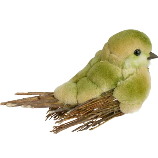 Northlight 8.5" Green And Brown Autumn Harvest Twig Bird