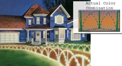 Outdoor Decorations*Hofert 84.5'' Green And Clear Christmas Lights Outdoor Decor