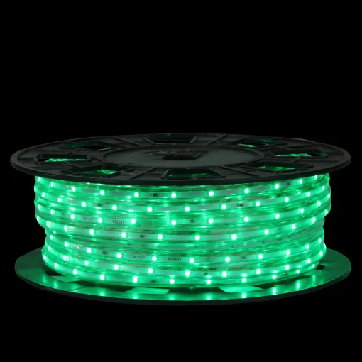 CC Christmas Decor 100' Green And Clear Commercial Led Outdoor Christmas Linear Tape Lights