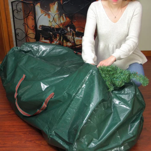 Decoration Storage*Northlight 56" Green And Red Artificial Christmas Tree Storage Bag