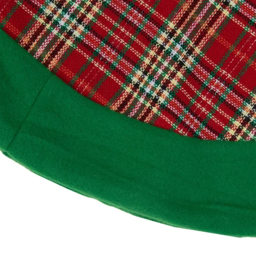 48 Inch And Smaller*Northlight 24" Green And Red Tartan Christmas Tree Skirt