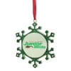 Northlight Licensed>3.25" Green And Silver Snowflake 'Junior Mints' Candy Logo Christmas Ornament