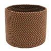 Decoration Storage*Colonial Mills 12" Green Braided Twisted Christmas Woven Storage Basket