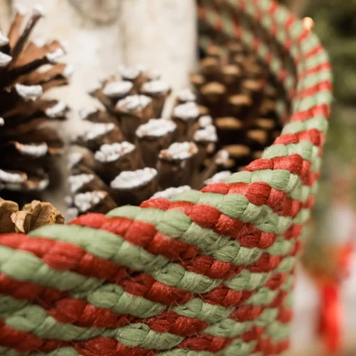 Decoration Storage*Colonial Mills 12" Green Braided Twisted Christmas Woven Storage Basket