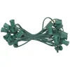 Northlight 25' Green Commercial C9 Christmas Light Socket Set