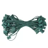 Northlight 50' Green Contemporary Commercial C7 Christmas Light Socket Set