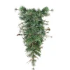 Unlit Teardrops*Northlight 36" Green Country Mixed Pine Artificial Christmas Teardrop Swag - Unlit