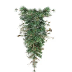 Unlit Teardrops*Northlight 36" Green Country Mixed Pine Artificial Christmas Teardrop Swag - Unlit