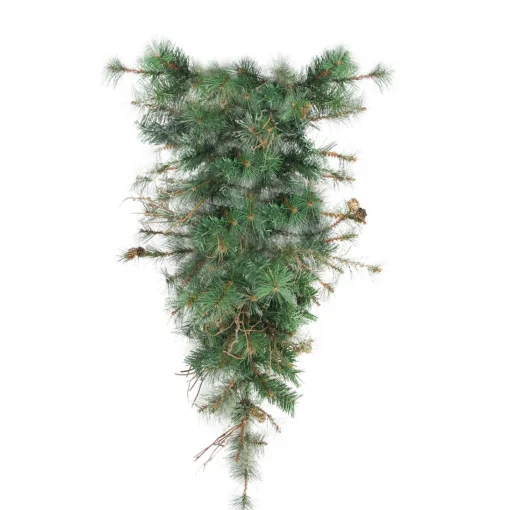 Unlit Teardrops*Northlight 36" Green Country Mixed Pine Artificial Christmas Teardrop Swag - Unlit