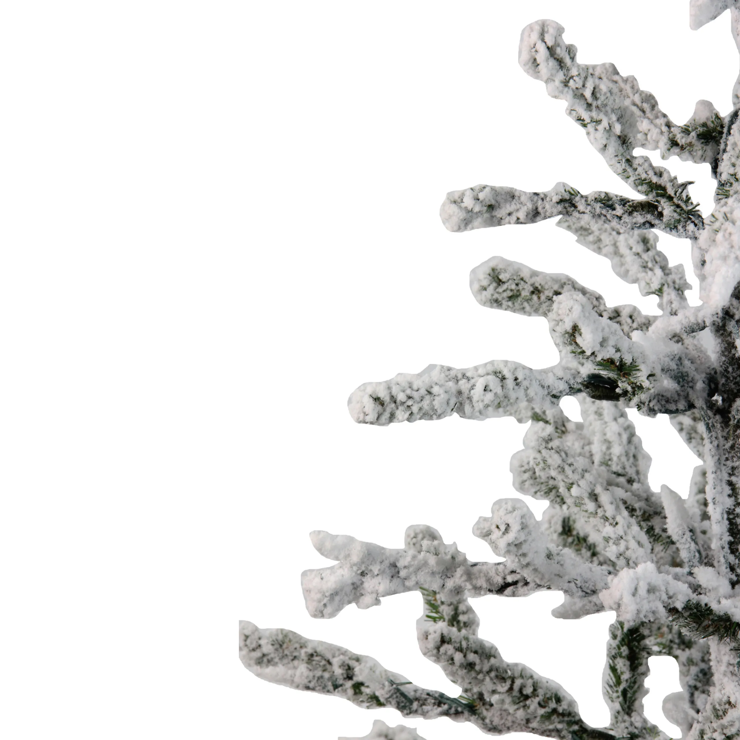 Northlight 3 And 3.5 Feet Tall>36" Green Flocked Alpine Coral Artificial Christmas Tree - Unlit