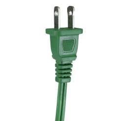 Northlight 9' Green Indoor Power Extension Cord With 3-Outlets And Safety Lock