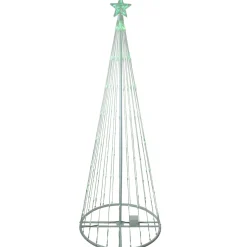 Outdoor Decorations*Northlight 6' Green Led Lighted Christmas Tree Show Cone Outdoor Decor