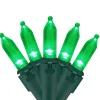Northlight 100 Green Led Mini Christmas Lights, 33 Ft Green Wire