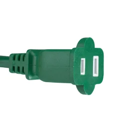 Northlight 40' Green 2-Prong Outdoor Extension Power Cord With End Connector