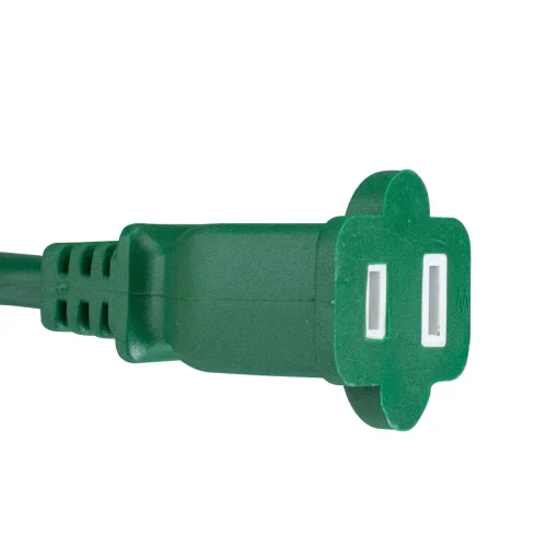 Northlight 40' Green 2-Prong Outdoor Extension Power Cord With End Connector