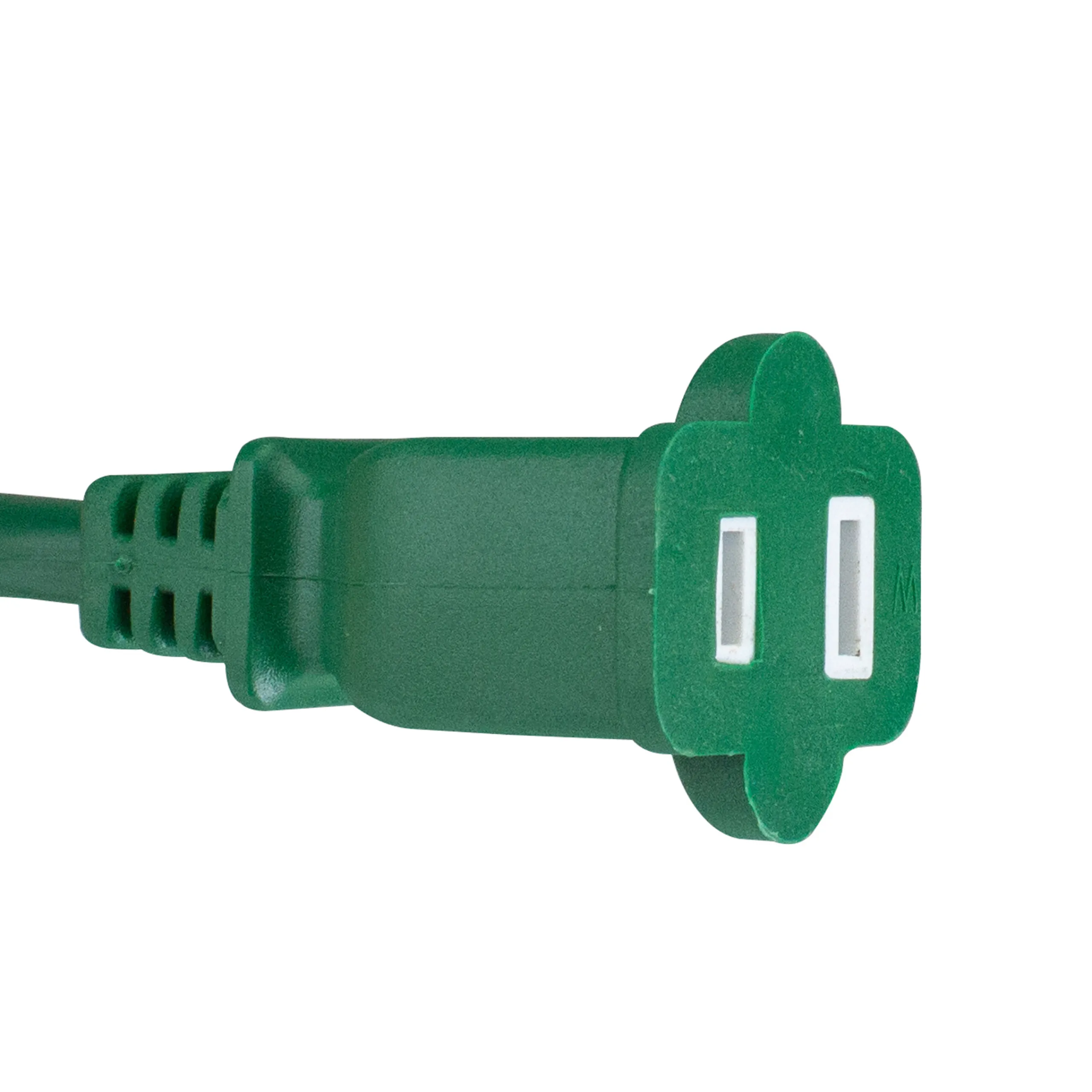 Northlight 40' Green 2-Prong Outdoor Extension Power Cord With End Connector