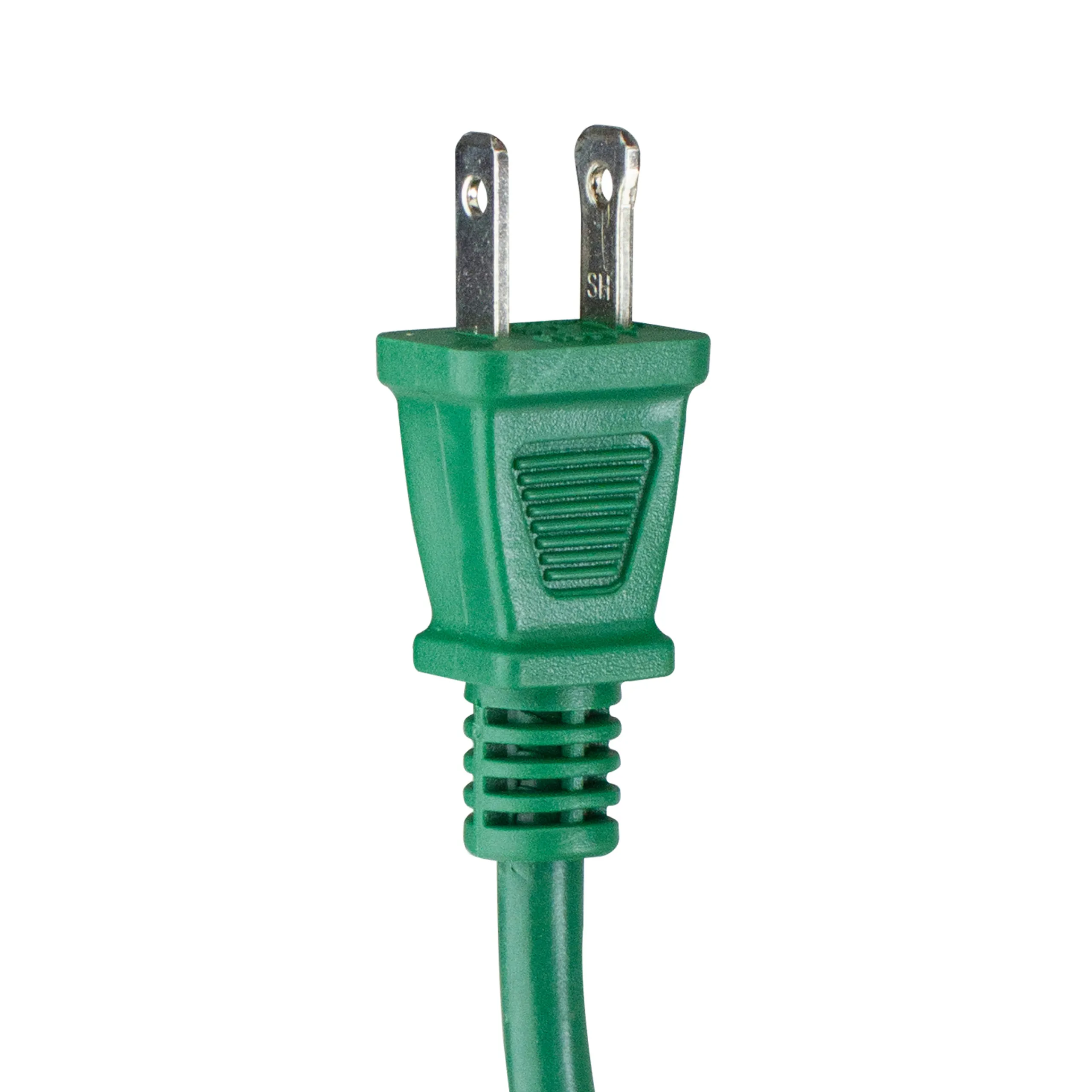 Northlight 40' Green 2-Prong Outdoor Extension Power Cord With End Connector