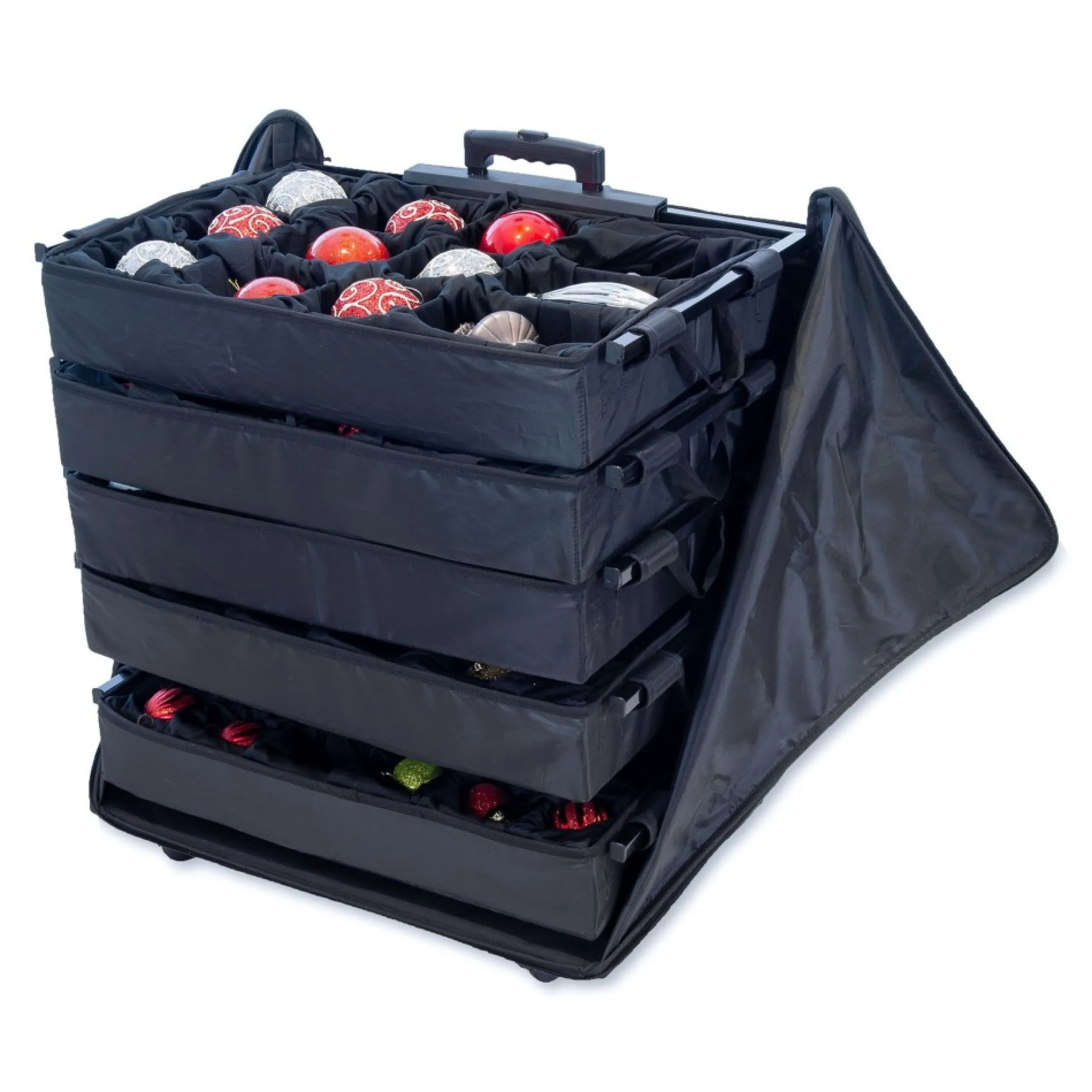 Decoration Storage*Tree Keeper 27" Green Unique 5 Tray Adjustable Telescoping Christmas Ornaments Storage Bag