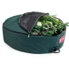 Wreath Accessories*Tree Keeper 48" Green Unique Christmas Wreath Storage Bag With Removable Handle