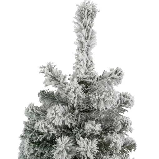 Northlight Unlit Traditional Trees>6.5' Heavily Flocked Madison Pine Artificial Christmas Tree, Unlit