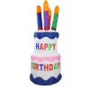 Northlight 4' Inflatable Lighted Happy Birthday Cake Outdoor Decoration