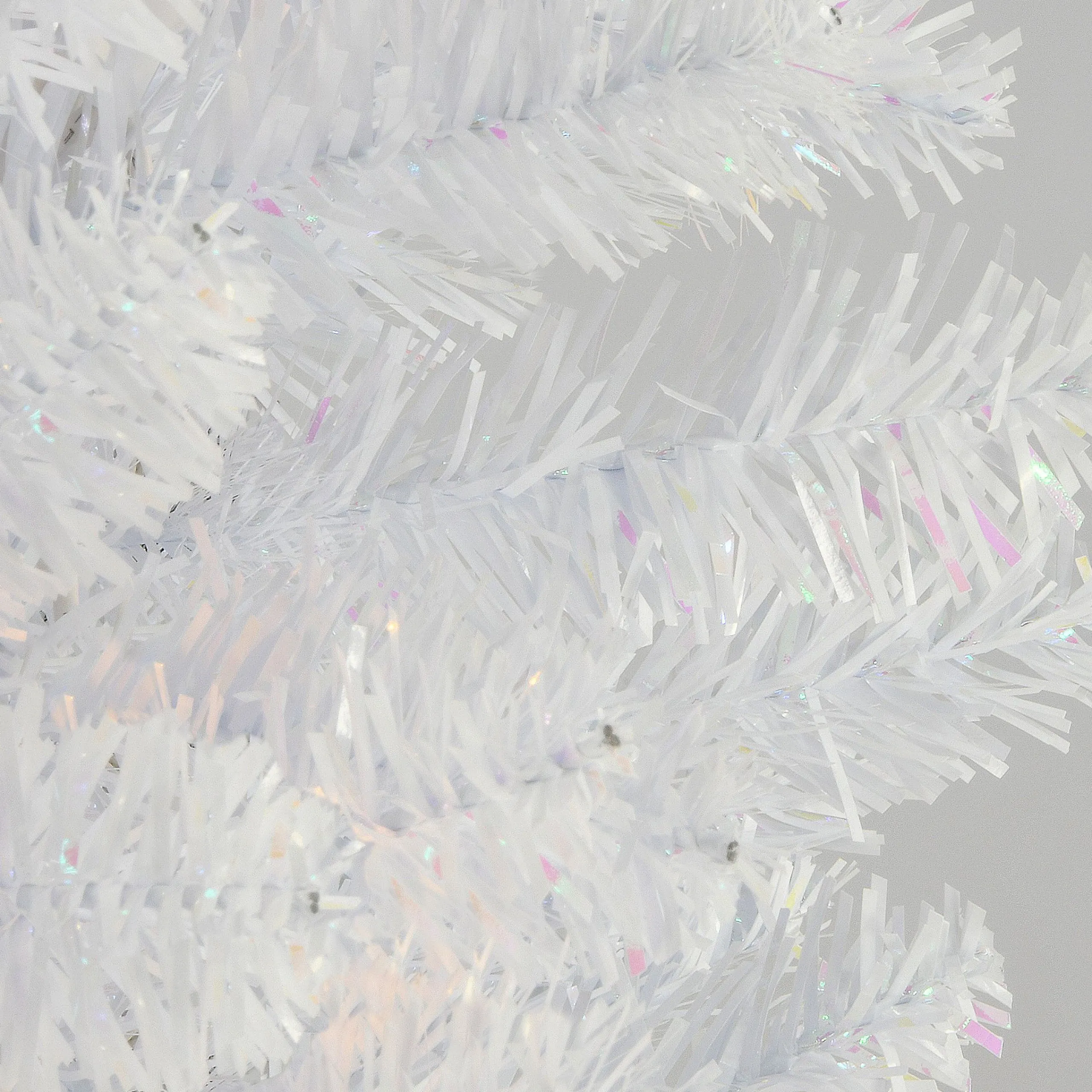 National Tree Company 3 And 3.5 Feet Tall>3' Iridescent White Pine Tinsel Artificial Christmas Tree, Unlit