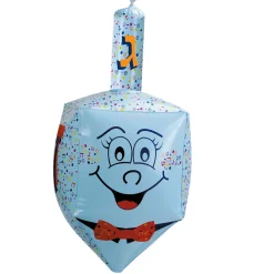 Rite Lite 24" Jumbo Blue And Red Inflatable Smiley Face Dreidel Hanukkah Decoration