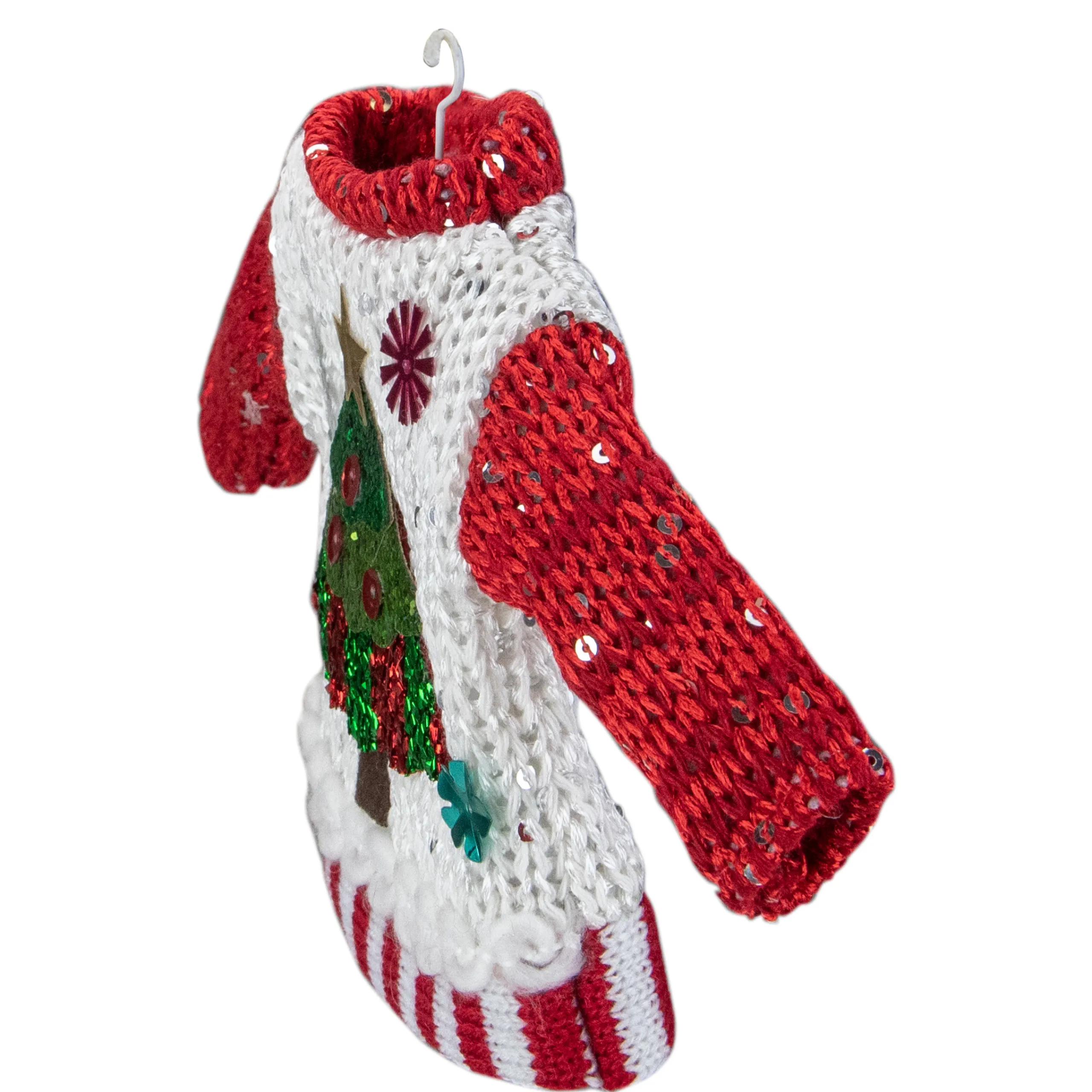 Northlight Fashion & Beauty>8" Knitted Ugly Sweater With Hanger Christmas Tree Ornament