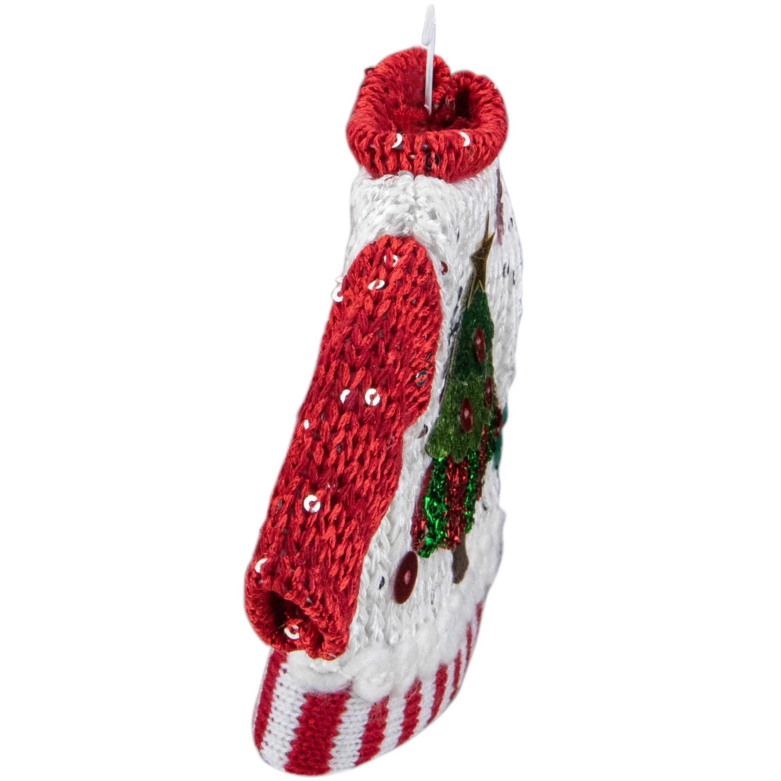 Northlight Fashion & Beauty>8" Knitted Ugly Sweater With Hanger Christmas Tree Ornament
