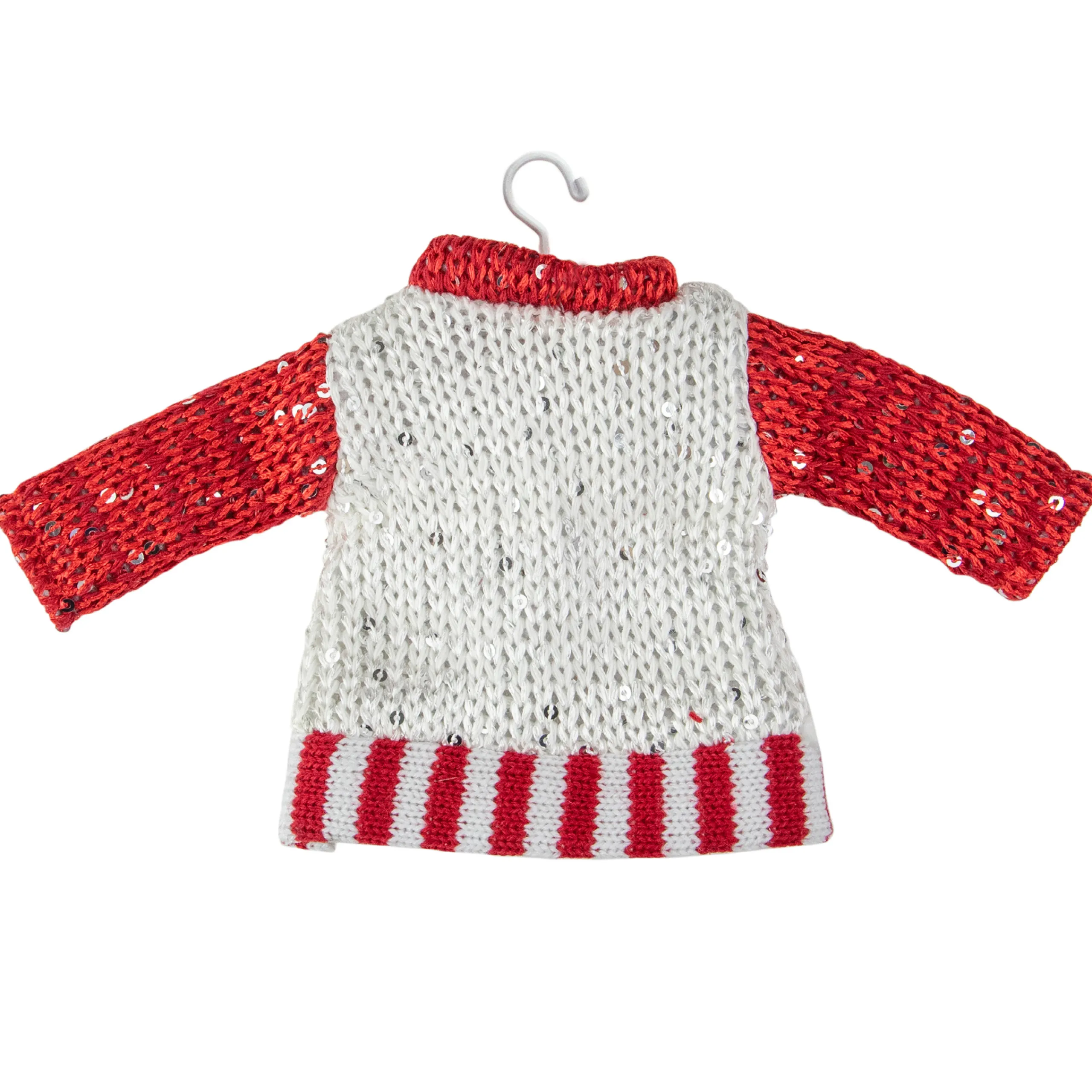 Northlight Fashion & Beauty>8" Knitted Ugly Sweater With Hanger Christmas Tree Ornament