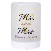 Contemporary Home Living 5.75" Led Frosted "Mr. And Mrs. Forever In Love" Cylindrical Essential Oil Diffuser