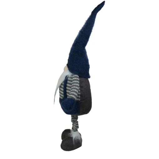 Gnomes*Northlight 41" Led Lighted Blue And Gray Extendable Gnome Christmas Figure