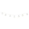 Northlight 4' Led Lighted B/O Gold Wire Mini Tree Christmas Garland - Warm White Lights