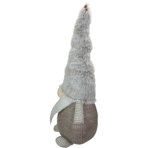 Gnomes*Northlight 23.5" Led Lighted Brown And White Knit Gnome Christmas Figure