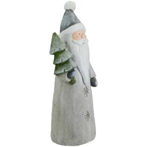 Table Top Pieces*Northlight 19" Led Lighted Ceramic Santa With Tree Christmas Figure