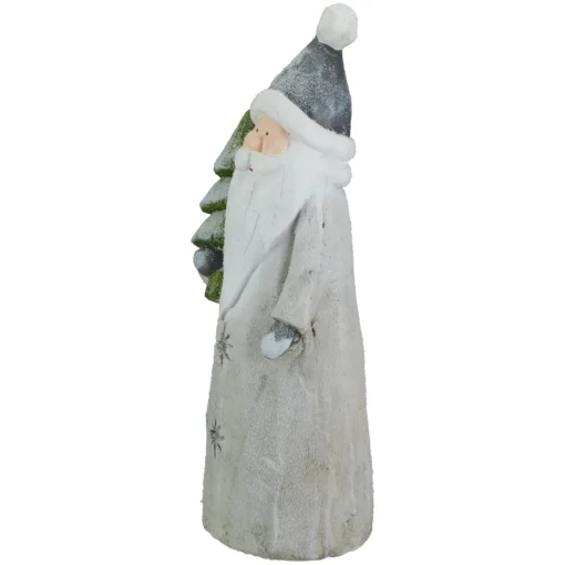 Table Top Pieces*Northlight 19" Led Lighted Ceramic Santa With Tree Christmas Figure