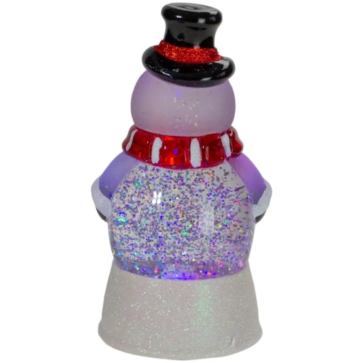 Snow Globes*Northlight 7.5" Led Lighted Color Changing Snowman Christmas Snow Globe