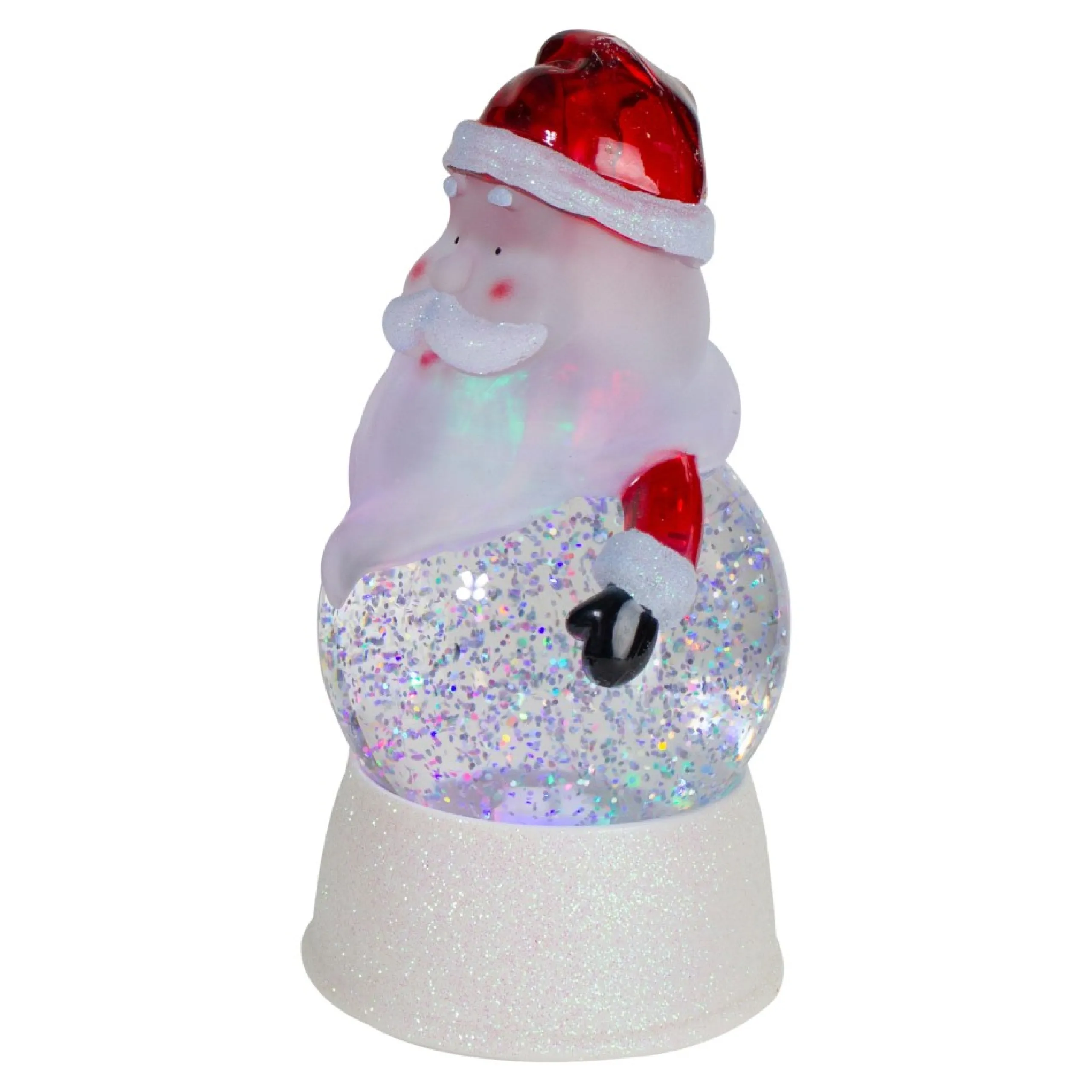 Snow Globes*Northlight 7" Led Lighted Color Changing Santa Christmas Snow Globe