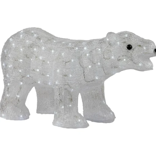 Outdoor Decorations*Northlight 28" Led Lighted Commercial Grade Acrylic Polar Bear Outdoor Christmas Decoration