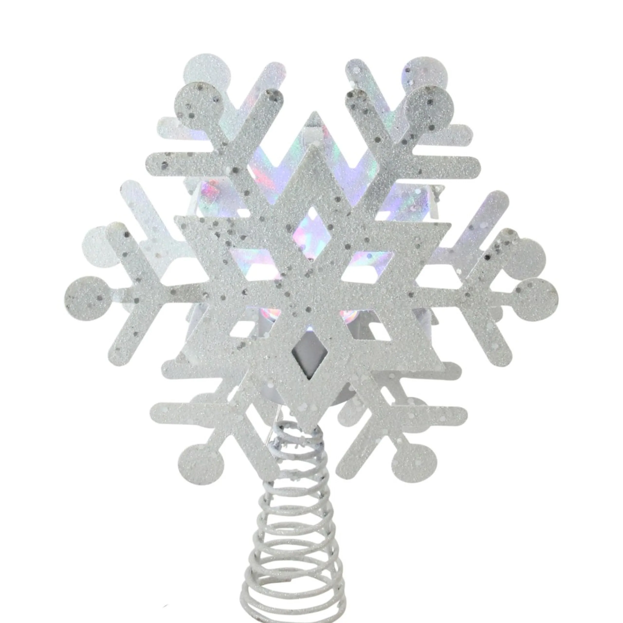 Snowflake Tree Toppers*Northlight 11.5" Led Lighted Decorative Snowflake Christmas Tree Topper With Projector