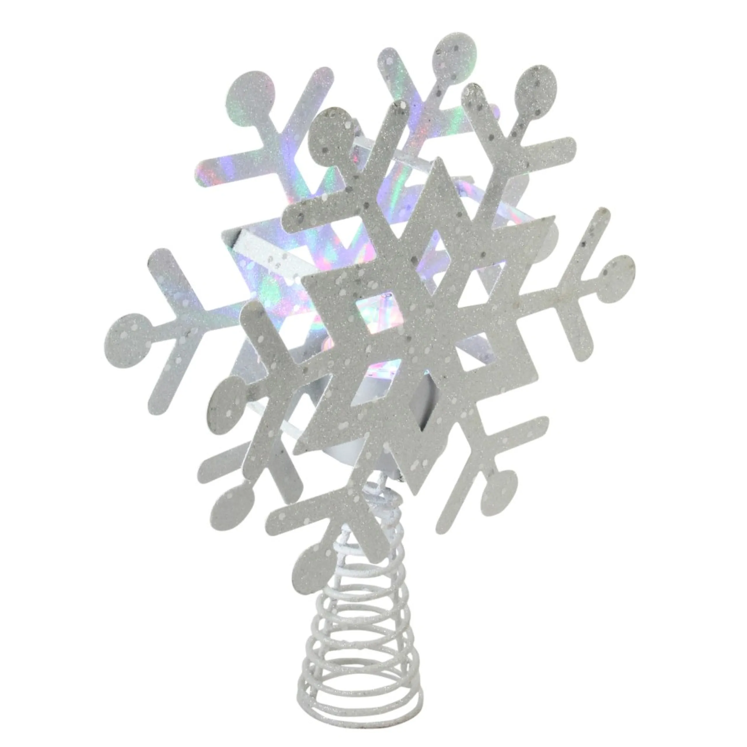 Snowflake Tree Toppers*Northlight 11.5" Led Lighted Decorative Snowflake Christmas Tree Topper With Projector